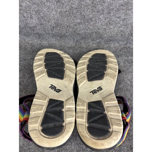 Teva Sandals Womens Size 7 Rainbow Pride Strappy Sport Hiking Water Shoes Trail - Picture 8 of 8